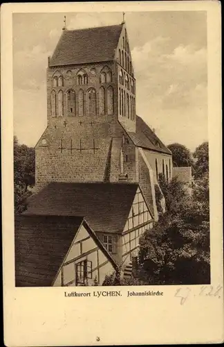 Ak Lychen in der Uckermark, Johanniskirche