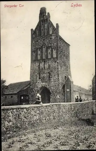 Ak Lychen in der Uckermark, Stargarder Tor