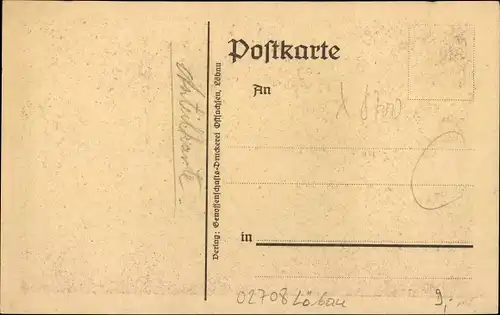 Künstler Ak Löbau in Sachsen, Genossenschaftsdruckerei Ost Sachsen GmbH