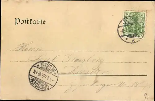 Ak Jena in Thüringen, Partie am Johannisplatz mit Blick auf Johannistor, Straßenbahn