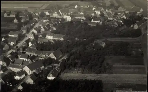 Foto Ak Andernach am Rhein, Totalansicht der Ortschaft, Fliegeraufnahme, Oberdorf