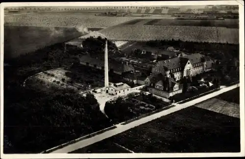 Ak Schkeuditz in Nordsachsen, Fliegeraufnahme, Bergmannswohl