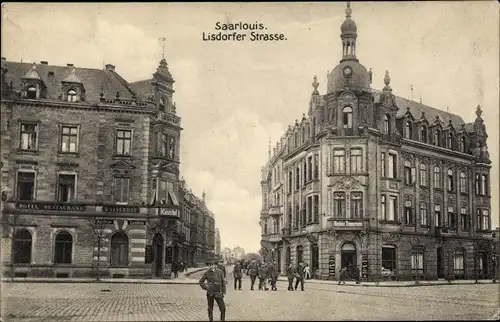 Ak Saarlouis im Saarland, Lisdorfer Straße, Hotel Kaiserhof