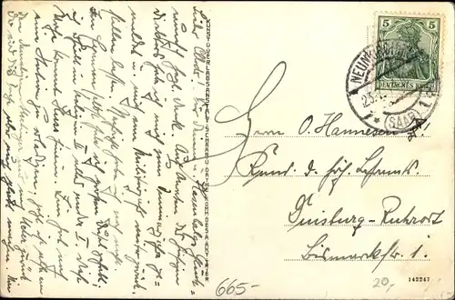 Ak Neunkirchen im Saarland, Wilhelmstraße, Stumm'sches Kasino