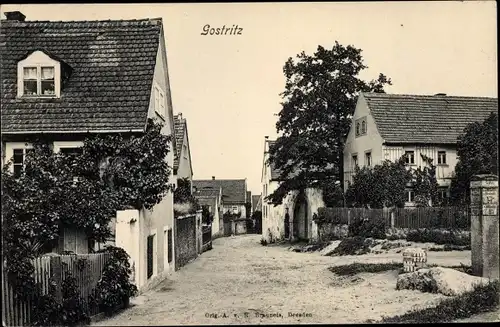 Ak Dresden Gostritz, Straßenpartie