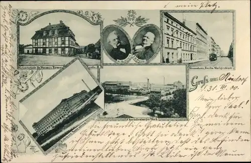 Ak Berlin Spandau, Siemenswerk, Kabelwerk Nonnendamm, Werner von Siemens, Stammhaus