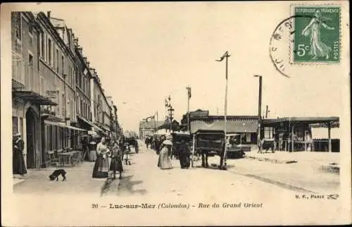 Ak Luc sur Mer Calvados, Rue du Grand Orient
