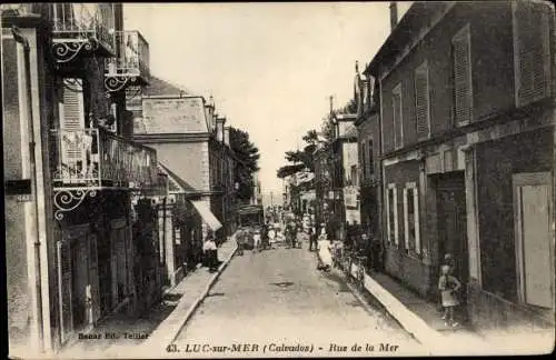 Ak Luc sur Mer Calvados, Rue de la Mer