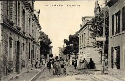 Ak Luc sur Mer Calvados, Rue de la Mer