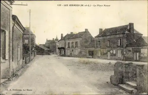 Ak Les Rairies Maine-et-Loire, La Place Neuve