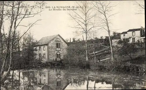 Ak La Romagne Maine et Loire, Le Moulin du Bouchot
