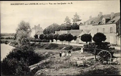 Ak Rochefort sur Loire Maine et Loire, Vue sur les Quais