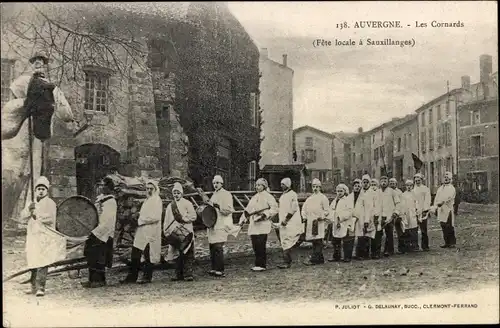 Ak Sauxillanges Puy de Dôme, Fete locale, Les Cornards, Trommel