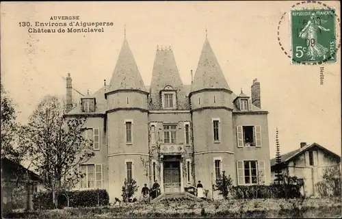 Ak Aigueperse Puy de Dôme, vue générale du Château de Montclavel 