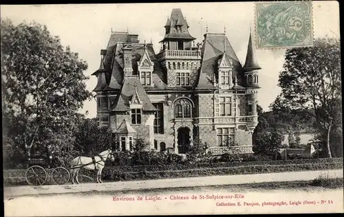 Ak Saint Sulpice sur Risle Orne, Le Chateau