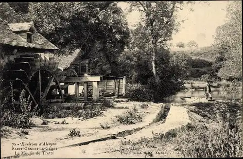 Ak Saint Cénéri le Gérel Sarthe, Le Moulin de Trotte