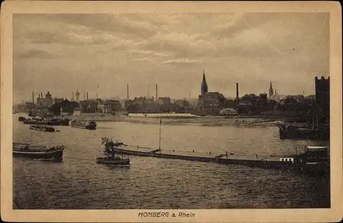 Ak Homberg Duisburg im Ruhrgebiet, Stadtpanorama