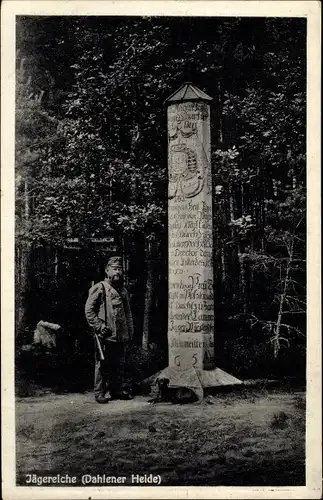 Ak Dahlen im Kreis Nordsachsen, Dahlener Heide, an der Jägereiche