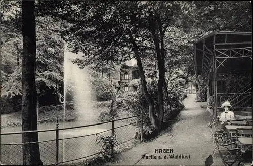 Ak Hagen in Westfalen Ruhrgebiet, Partie a. d. Waldlust