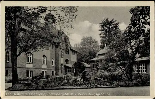 Ak Rheinsberg in Brandenburg, Tbc Heilstätte Hohenelse, Verwaltungsgebäude