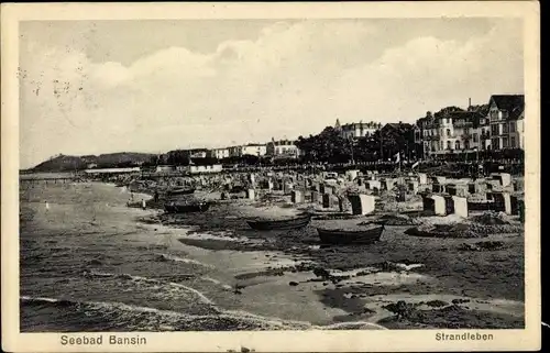 Ak Ostseebad Bansin Heringsdorf auf Usedom, Strandleben