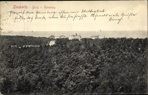 Ak Ostseebad Zinnowitz auf Usedom, Blick vom Glienberg, Stengel 35913