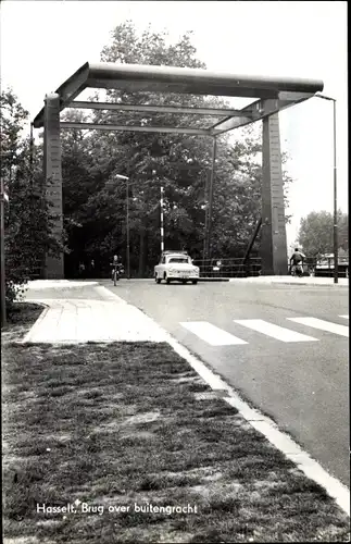 Ak Hasselt Overijssel, Brug over buitengracht