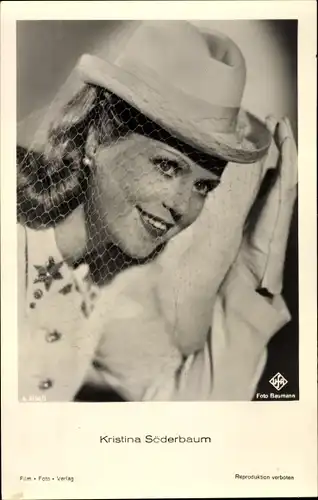 Ak Schauspielerin Kristina Söderbaum, Portrait, Ufa Film