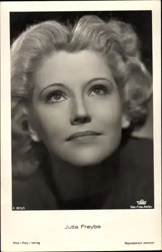 Ak Schauspielerin Jutta Freybe, Portrait