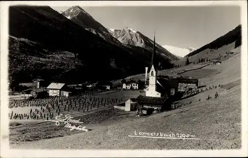 Foto Ak Lanersbach Tux im Zillertal in Tirol, Blick auf den Ort