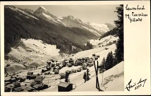 Ak Lanersbach Tux im Zillertal in Tirol, Panorama vom Ort, Fotograf Hans Hruschka