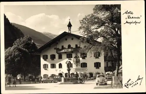 Ak Mayrhofen im Zillertal Tirol, Hotel Kramer, Fotograf Hans Hruschka