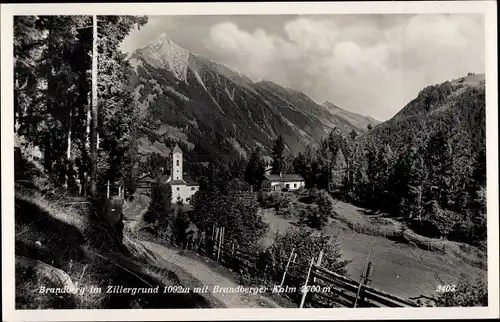 Ak Brandberg im Zillertal in Tirol, Zillergrund, Brandberger Kolm