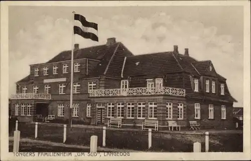 Ak Nordseebad Langeoog Ostfriesland, Tongers Familienheim Um Süd
