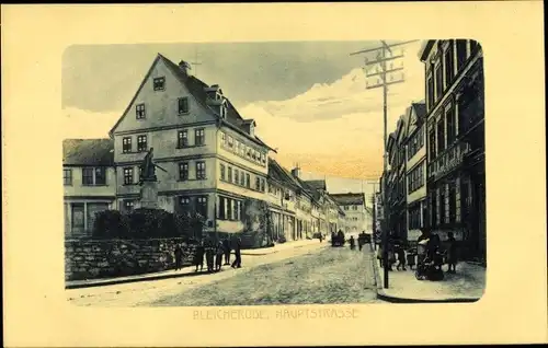 Ak Bleicherode am Harz, Hauptstraße, Denkmal