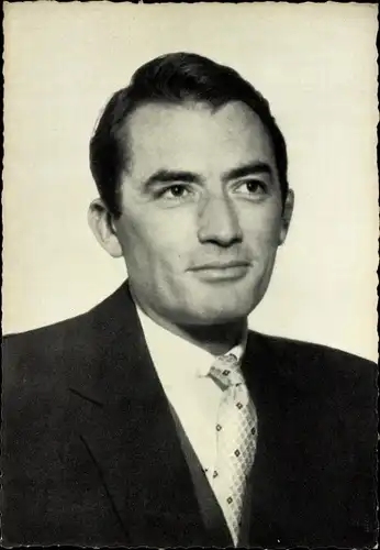 Ak Schauspieler Gregory Peck, Portrait