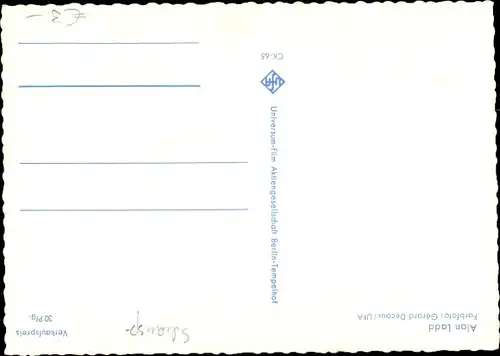 Ak Schauspieler Alan Ladd, Portrait