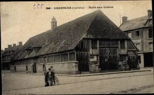 Ak Argences Calvados, Halle aux Grains