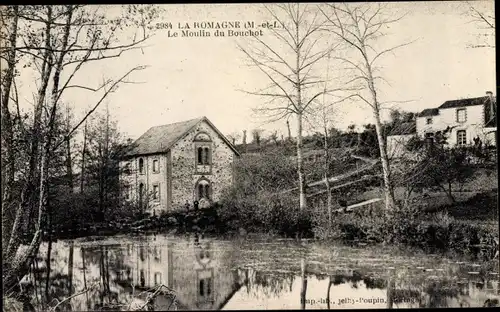 Ak La Romagne Maine et Loire, Le Moulin du Bouchot