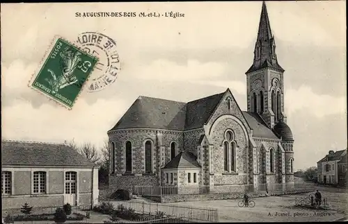 Ak Saint Augustin des Bois Maine-et-Loire, L'Eglise