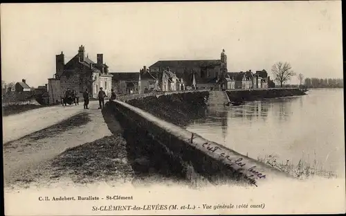 Ak Saint Clément des Levées Maine-et-Loire, Vue generale