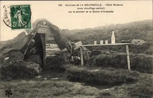 Ak Bourboule Puy de Dôme, Hotel Moderne sur le sommet de la Banne d'Ordanche