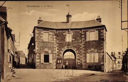 Ak Tinchebray Orne, La Mairie