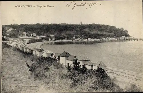 Ak Noirmoutier Vendée, Plage des Dames
