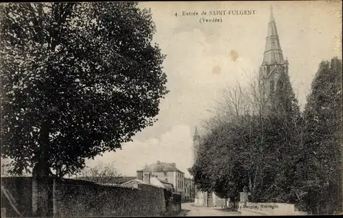Ak Saint Fulgent Vendée, L'Eglise