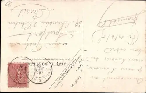 Ak Criel sur Mer Seine Maritime, Rue principale