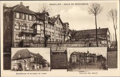 Ak Ingwiller Ingweiler Elsass Bas Rhin, Asile de Neuenberg, Sanatorium, Noviciat des soeurs