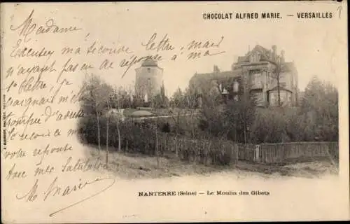 Ak Nanterre Hauts de Seine, Le Moulin des Gibets