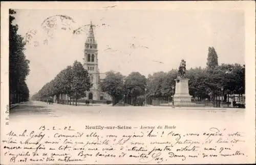 Ak Neuilly sur Seine Hauts de Seine, Avenue du Roule