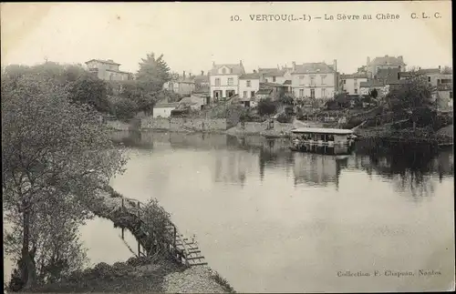 Ak Vertou Loire Atlantique, La Sevre au Chene